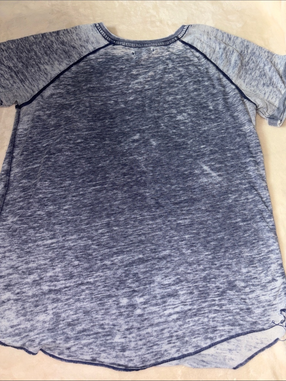 Good Vibes Blue Short-Sleeve Slub Tee - Picture 7 of 8